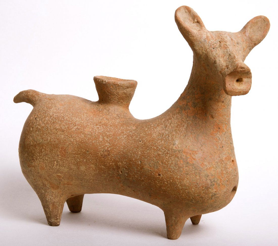 Ancient Near Eastern Amlash Terracotta Animal Vessel c. (1 of 2)