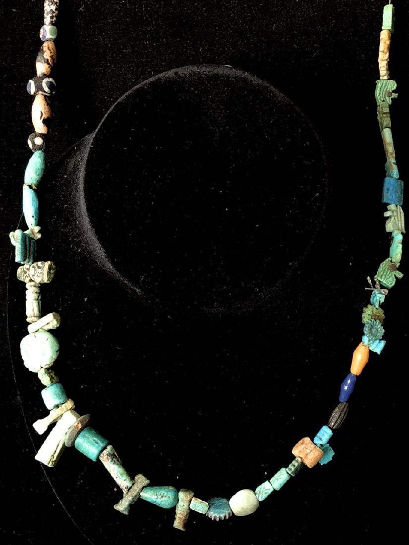 Ancient Egyptian Faience Amulets Necklace c.664-336 BC (1 of 3)