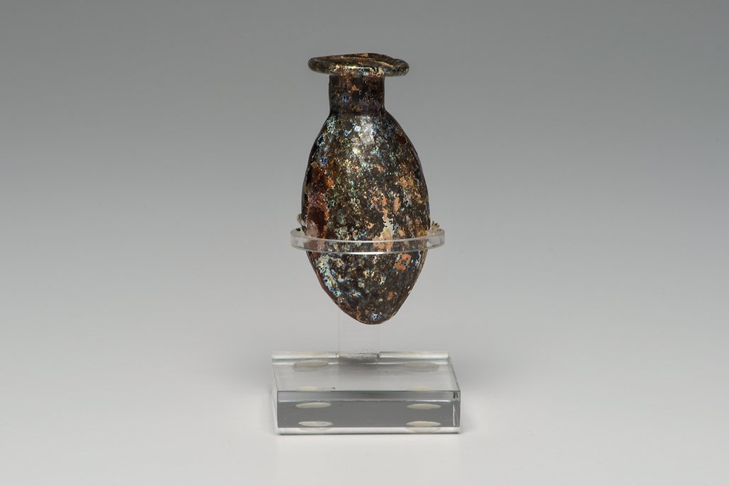 Ancient Roman Date Flask Holyland. c.1st - 3rd cent AD (1 of 4)
