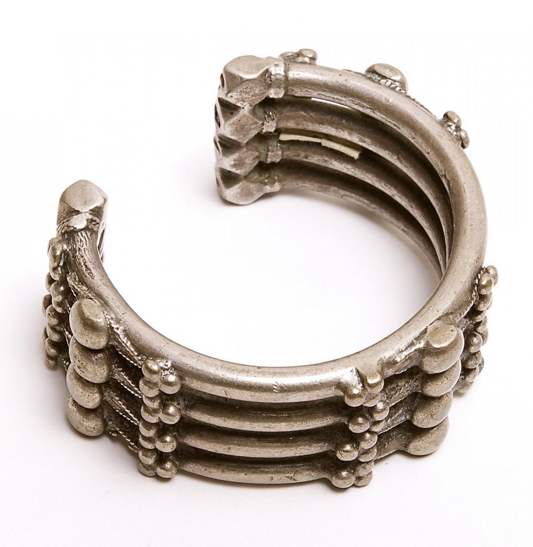 Middle Eastern Egyptian Tribal Jewelry Silver Bracelet (1 of 1)