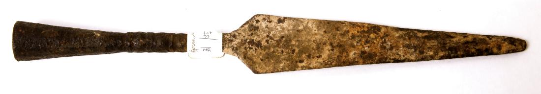 A Medieval Socketed Iron Spear Point c.13th-14th cen AD (1 of 2)