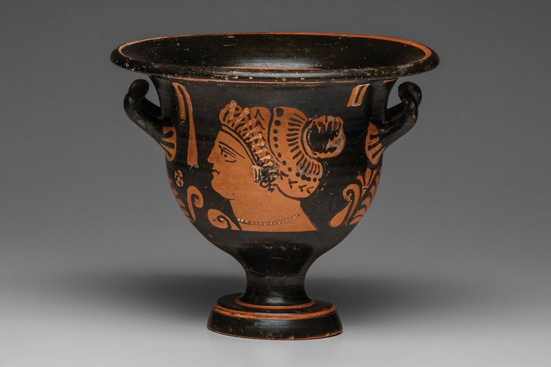 Ancient Apulian Red Figure Bell Krater Magna Graecia Ca (1 of 4)