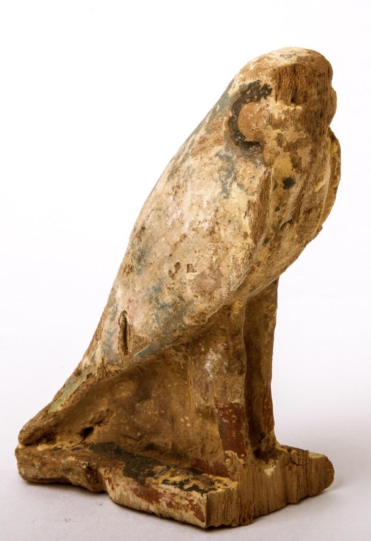 Ancient Egyptian Wood Falcon Horus c.664-332 BC. (1 of 2)