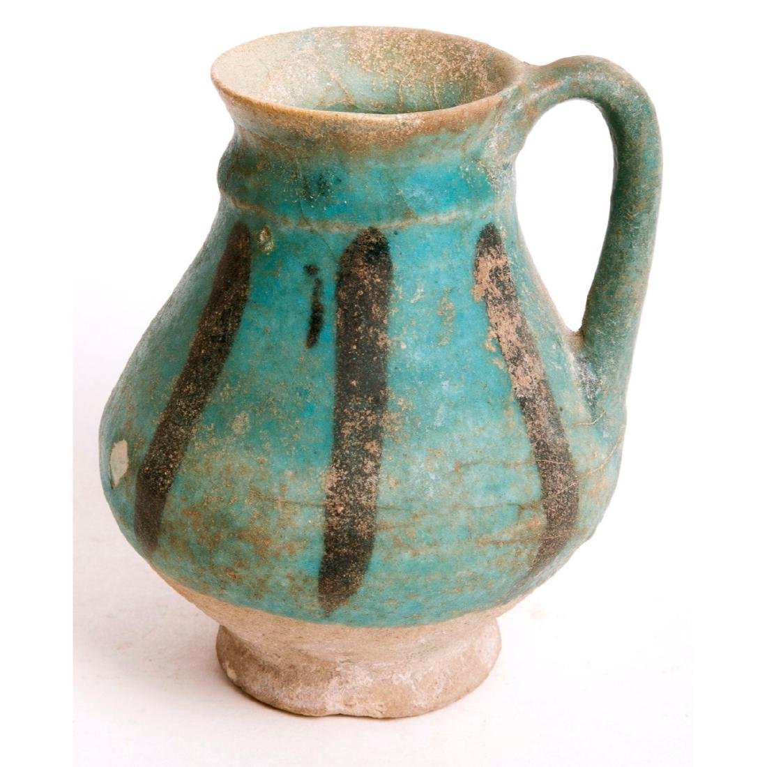 Ancient Islamic Kashan Ceramic Jug c.13th cen AD. (1 of 1)