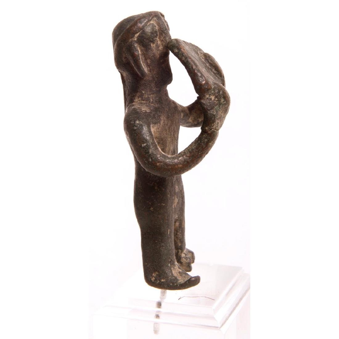 Ancient Near Eastern Bronze figure with tablet c.600 BC (1 of 3)