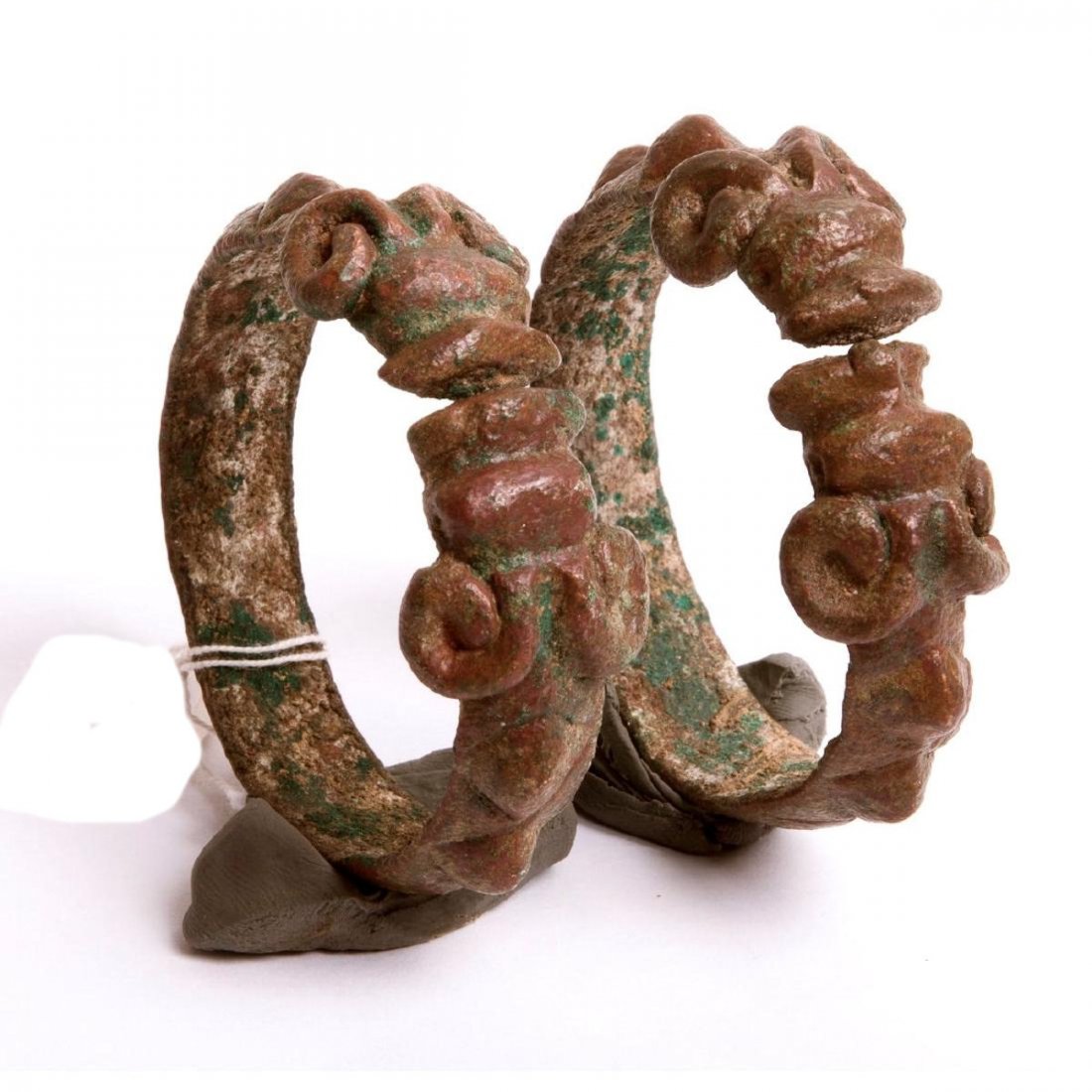 Ancient Pair Of Luristan Bronze Bracelets c.1000 BC. (1 of 2)
