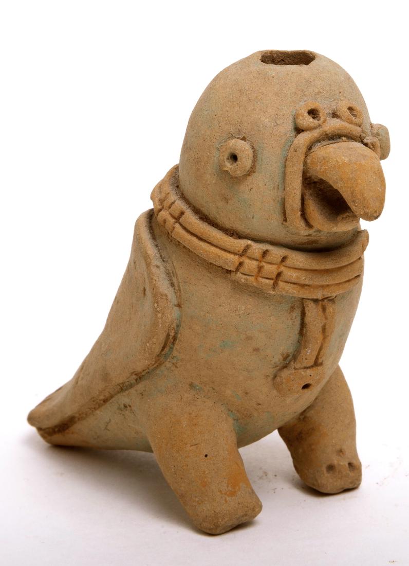 Ancient Pre Columbian Jamacoaque Pottery Parrot Bird, (1 of 4)