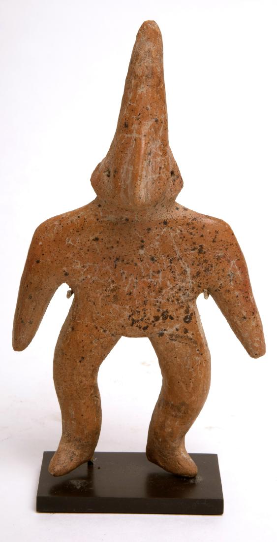 Ancient Pre Columbian Colima Abstract Cone Head Pottery (1 of 2)