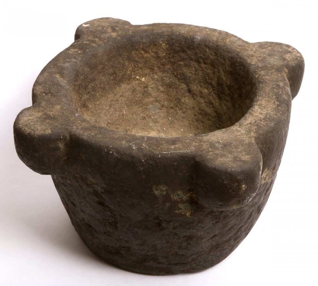 Ancient Near Eastern Basalt Stone Mortar c.1st Milleniu (1 of 2)