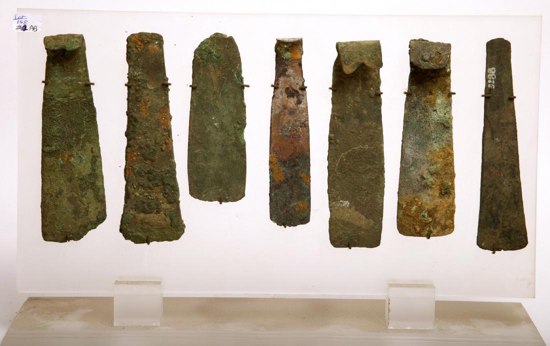 Lot of 7 Ancient Egyptian Bronze Spear/Axe c.700 BC (1 of 1)
