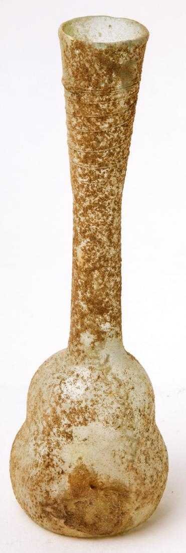 Ancient Roman Vessel with Threaded Decoration Ca. 2nd - (1 of 2)