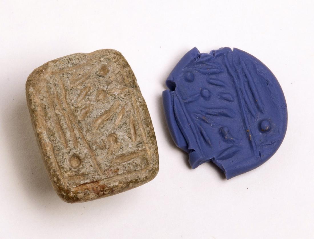 Ancient Mesopotamia Jamdet Nasr Stone Seal c.3300 BC (1 of 2)