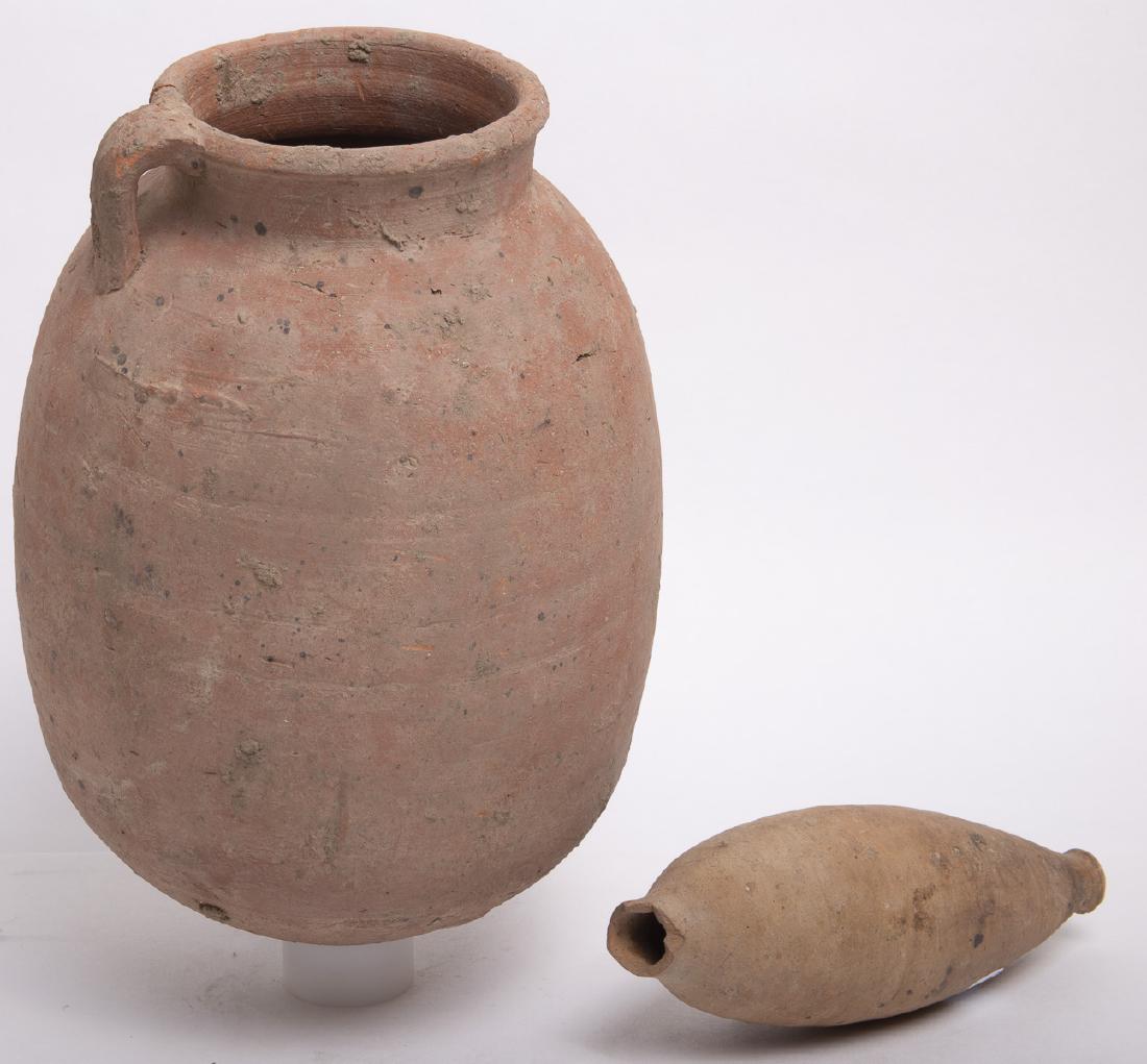 Lot of 2 Ancient Roman Terracotta Vessels c.2nd century (1 of 1)