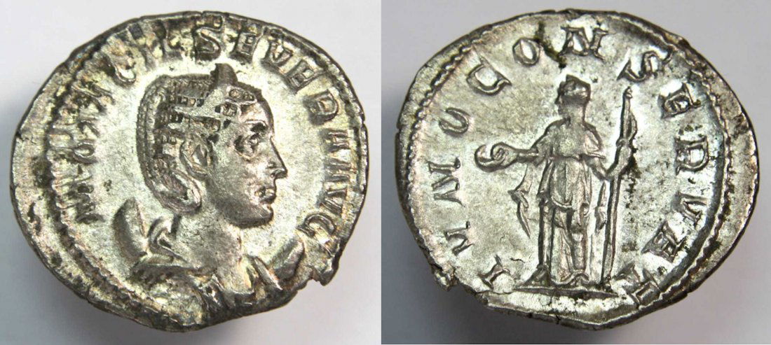 Ancient Roman Silver Antoninianus Otacilia Severa (1 of 2)