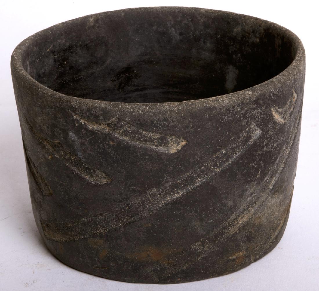 Ancient Olmec Pottery Black ware Burnished Bowl, Mexico (1 of 2)