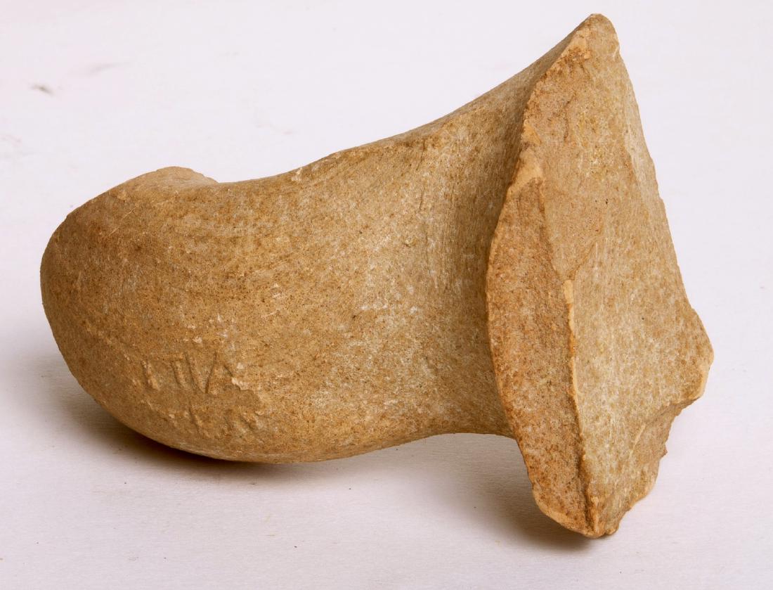 Ancient Herodian Pottery Amphora Handle c.1st cent BC (1 of 3)