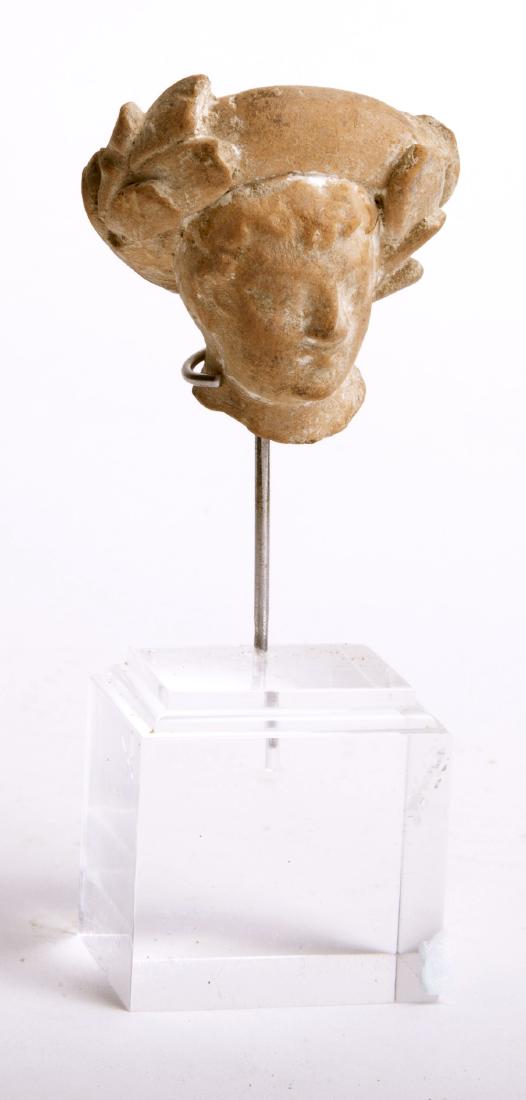 Ancient Greek Terracotta Head of Youth c.4th-3rd cen BC (1 of 3)