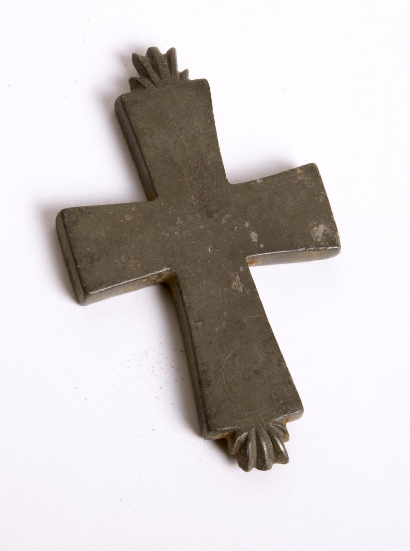 Ancient Byzantine Bronze Cross c.6th-10th century AD (1 of 2)