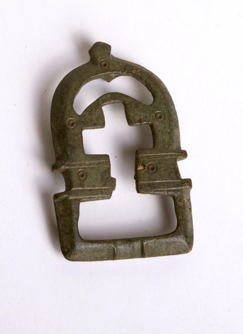 Ancient Byzantine Bronze Belt Buckle c.6th century AD (1 of 2)