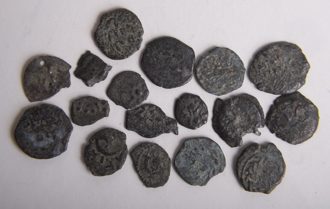 Lot of 17 Ancient Biblical Widows Mites Coins Holy Land (1 of 1)