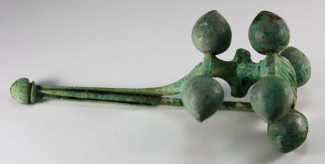 Large Ancient Etruscan Bronze Fibula c.7th century BC (1 of 4)