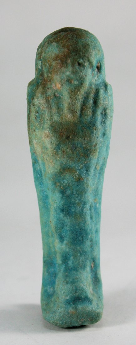 Ancient Egyptian Faience Ushabti Late Period c.600 BC. (1 of 2)