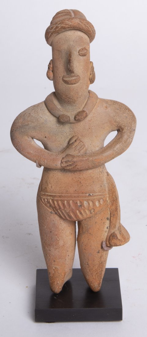 Ancient Pre Columbian Colima Pottery Standing Figure (1 of 3)