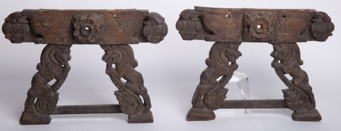 Indian Wood Carved Architectural Elements, 19th century (1 of 2)