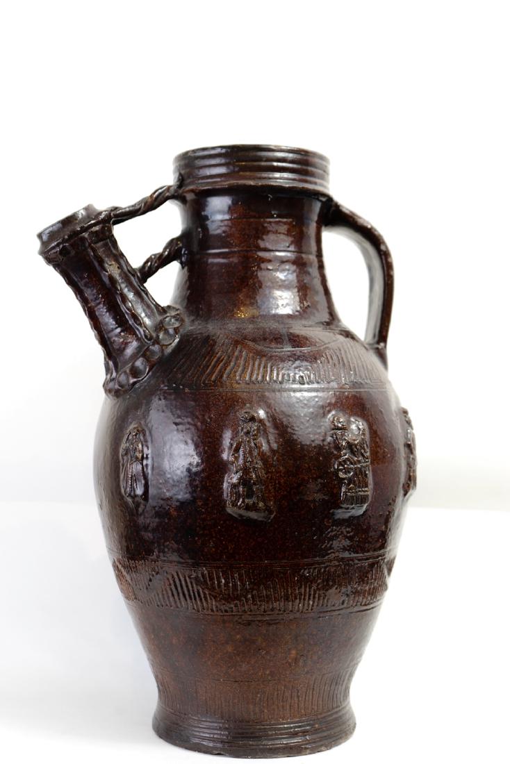 16th/17th century Italian Ceramic Ewer with figures (1 of 4)