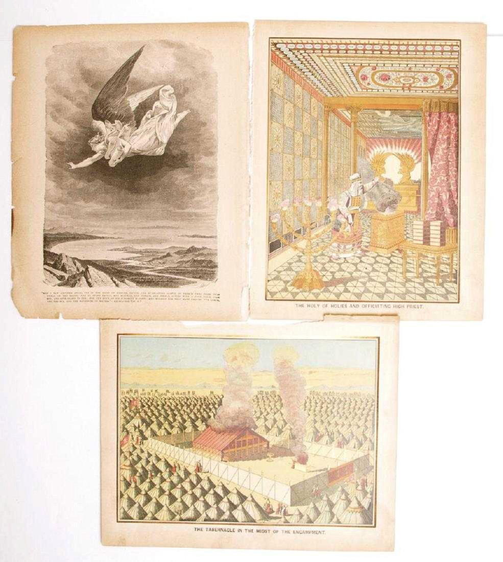 5 plates from old family Bible Â– late 1800s. Size 11 3 (1 of 2)