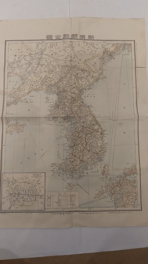 OLD MAP OF KOREA made in Japan DATE;1903 PUBLISHER;SEIS: OLD MAP OF KOREA made in JapanDATE;1903PUBLISHER;SEISHIDOSIZE;18.5 X 25'