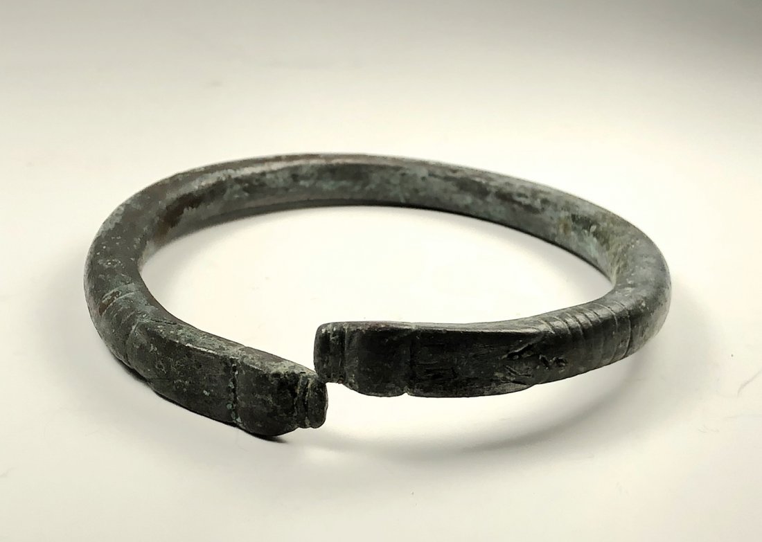 Ancient Near Eastern Bronze Bracelet with snakes c.6th (1 of 3)