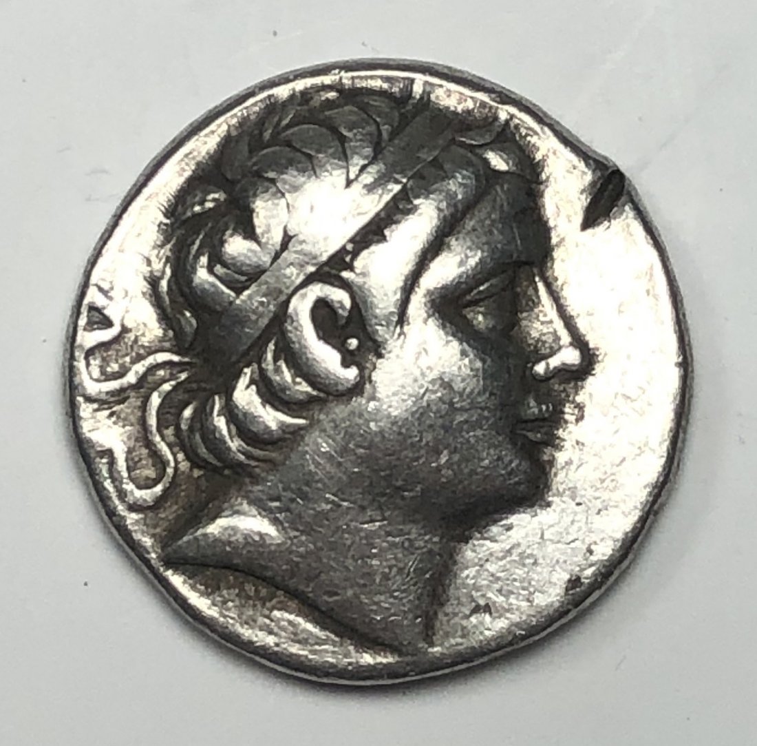 SELEUKID KINGS of SYRIA. Seleukos III Soter (Keraunos).: SELEUKID KINGS of SYRIA. Seleukos III Soter (Keraunos). 225/4-222 BC. AR Tetradrachm (16.97 grams, 27 mm). Antioch mint. Diademed head right / BAΣIΛEΩΣ ΣEΛEYKOY, Apollo D