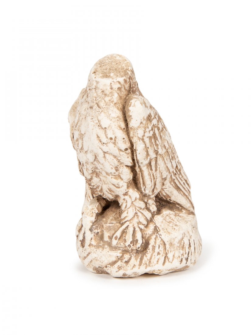 Ancient Roman, Byzantine Stucco Eagle fragment: Ancient Roman, Byzantine Stucco Eagle fragment c.4th-8th century AD. Size 4 1/2 inches high. Rare Figure of Standing Eagle with great details. missing head. Ex Franke Zollman Collection, MD USA.