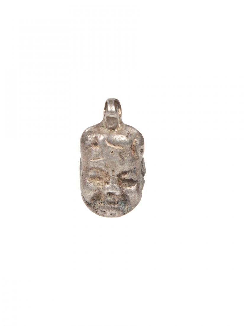 Medieval, England Silver Pendant c.10th-13th century: Medieval, England Silver Pendant c.10th-13th century AD. Size 22 x 13 mm. Licolnshire pendant with a grotesque face and loop. wearable. intact. Ex the time machine.