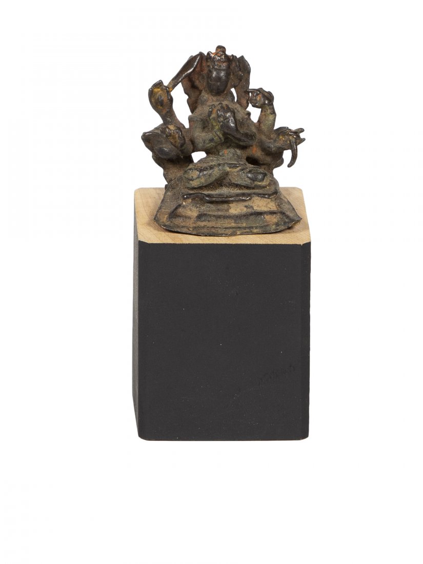Antique Nepal Bronze Durga 10th Century: Antique Nepal Bronze Durga 10th Century. Size 2 inches High. Durga , Buddhist Deity. Provenance: Kobyashi Coll. HI