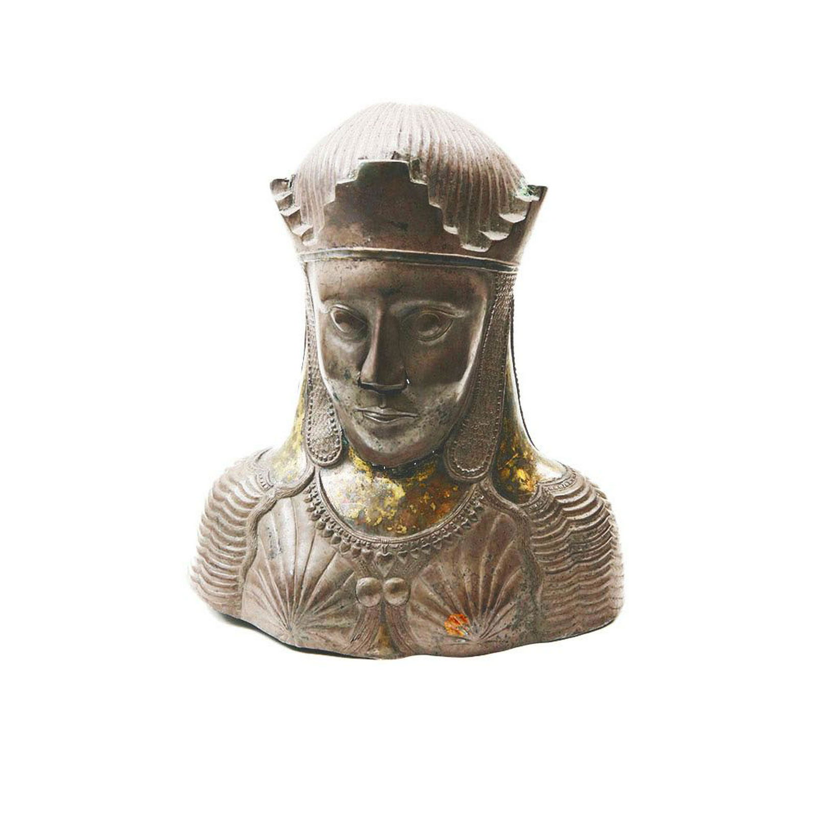 Near Eastern, Sasanian Style Silver Bust. (1 of 3)