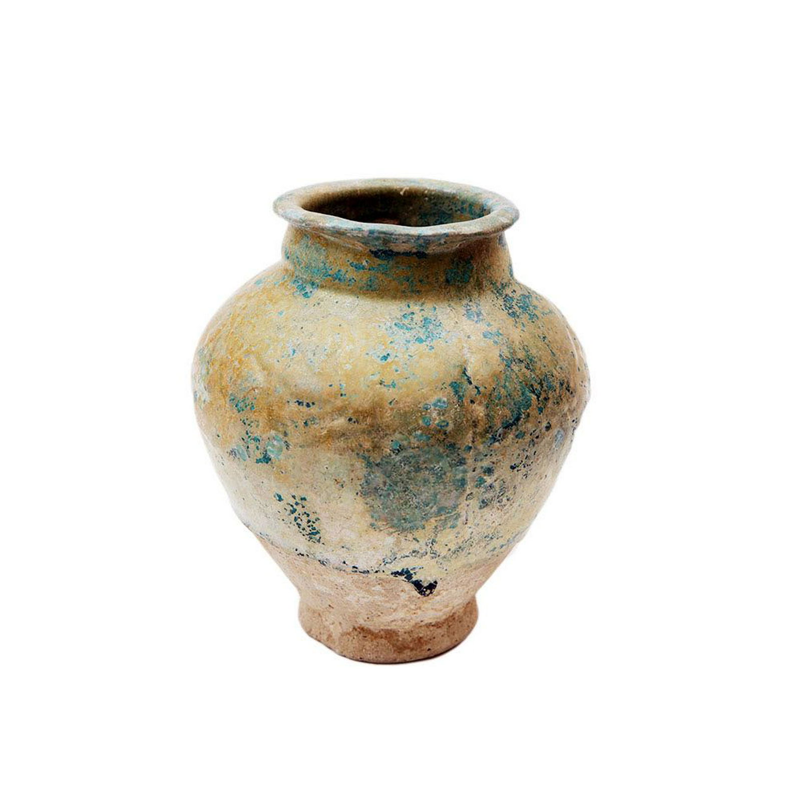 Ancient Persian Islamic Turquoise Ceramic Jar c.13th (1 of 3)