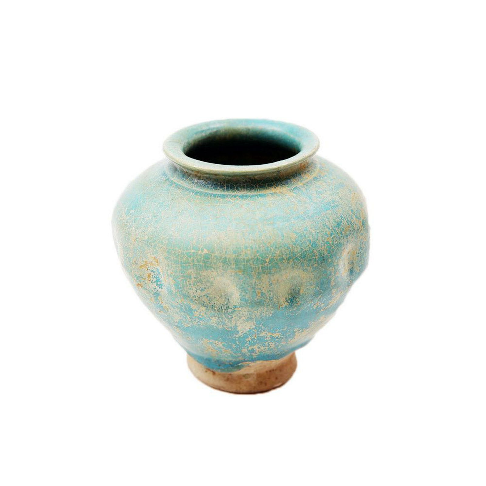 Ancient Persian Kashan Islamic Ceramic Jar c.13th (1 of 2)
