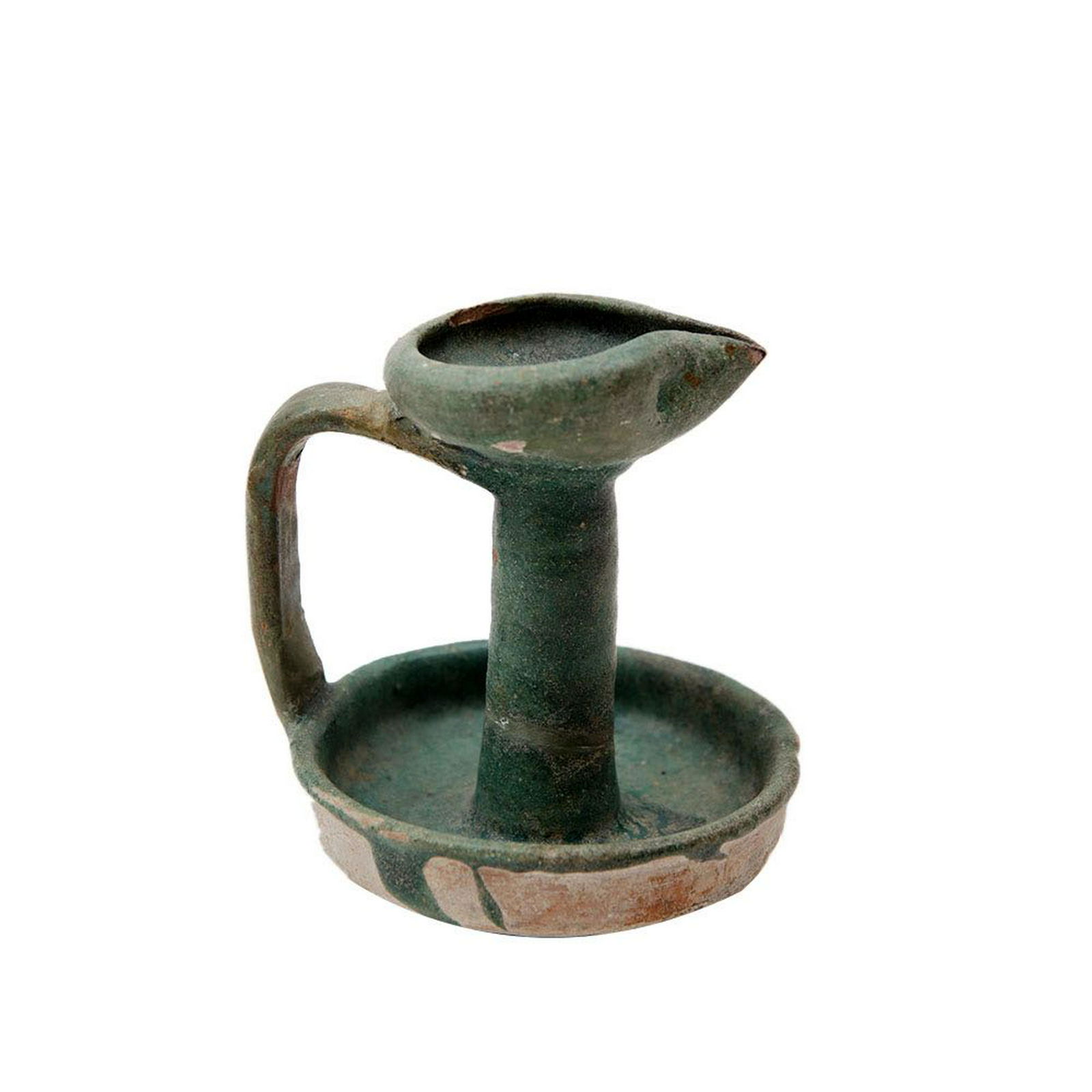 Ancient Persian Kashan Islamic Ceramic Oil Lamp c.13th (1 of 3)