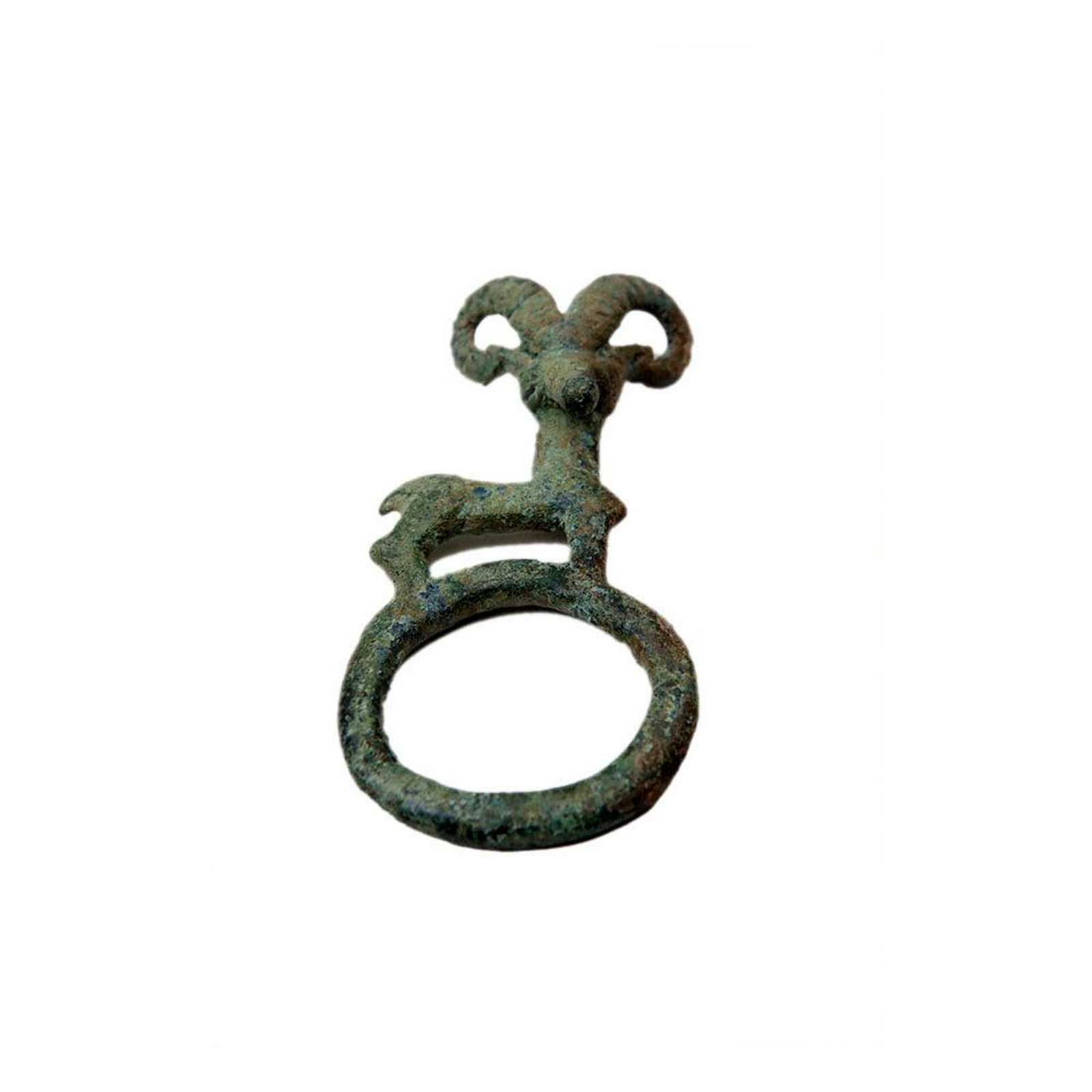 Ancient Luristan Bronze Finial with Ibex c.1000 BC. (1 of 2)