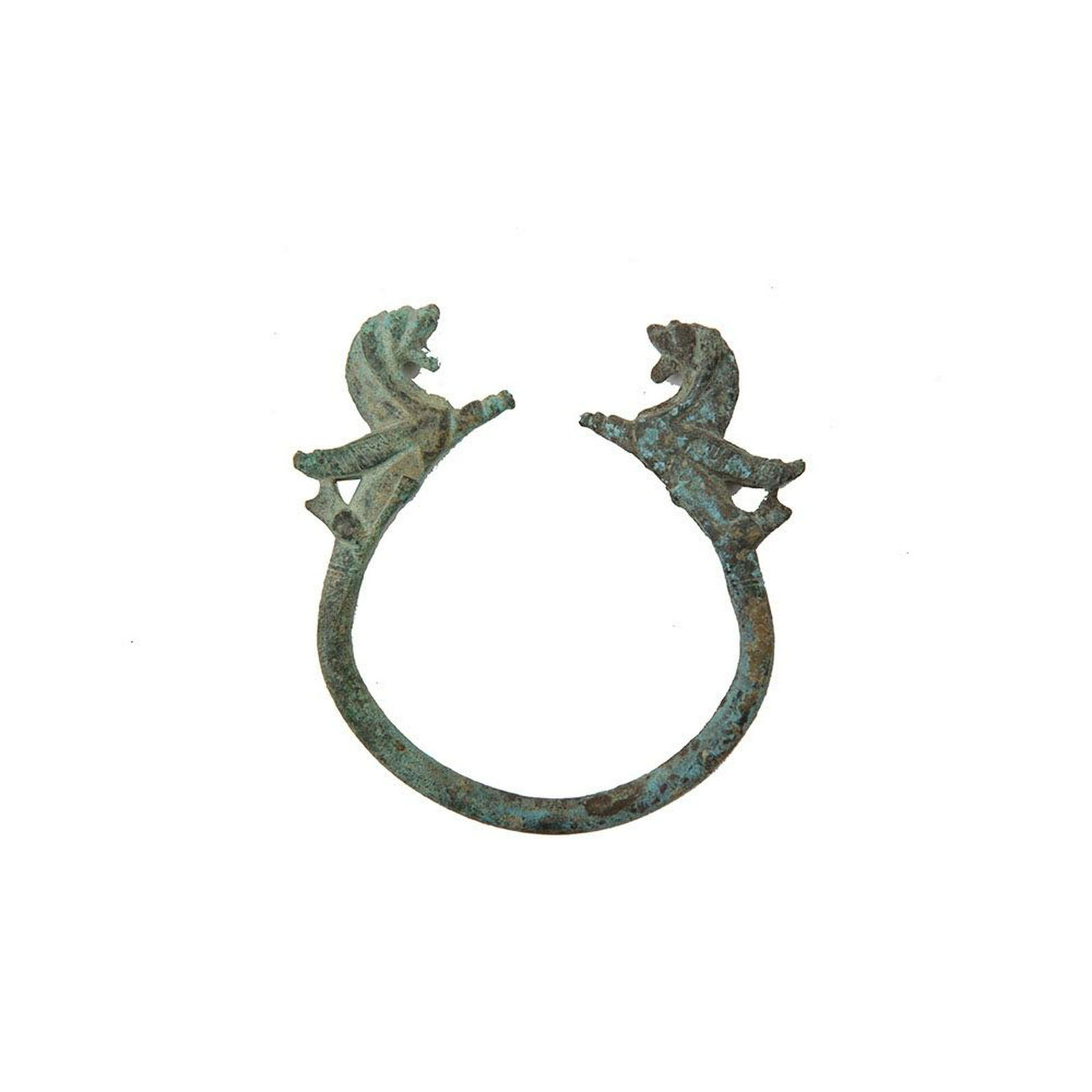 Ancient Luristan Bronze Bracelet with Lions c.1000 BC. (1 of 3)
