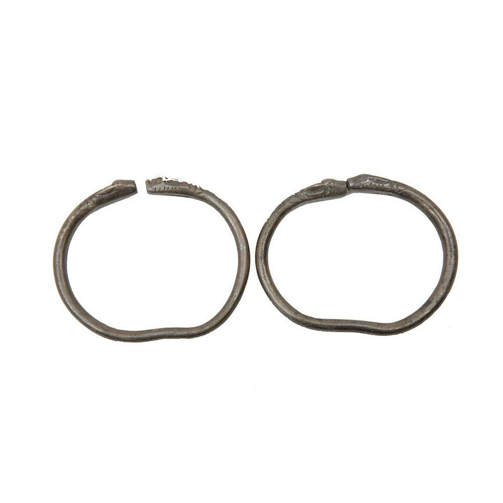 A Pair of Ancient Luristan Silver Bracelets c.1000 BC. (1 of 2)