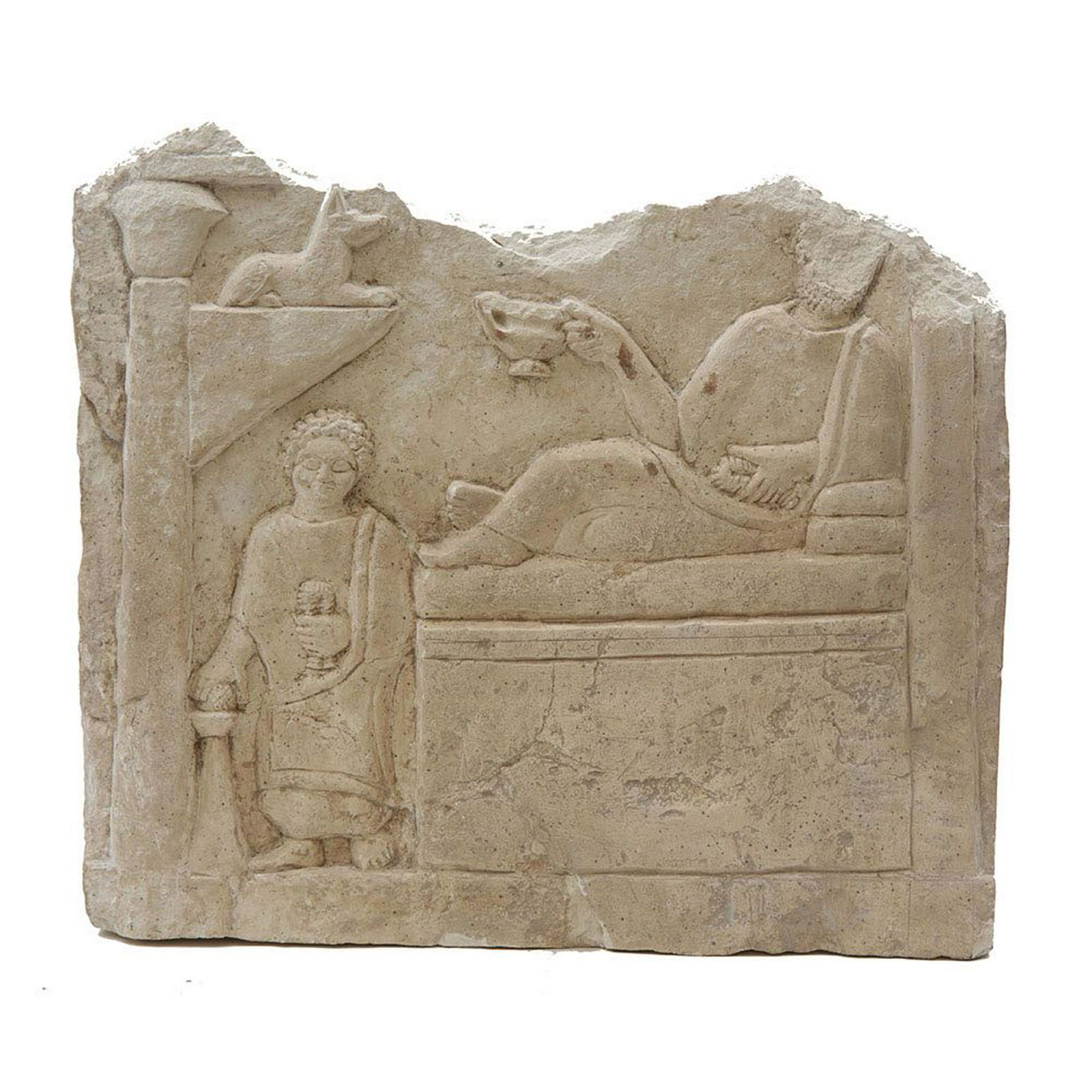 Ancient Egypto Roman Limestone Stele c.2nd century AD. (1 of 2)