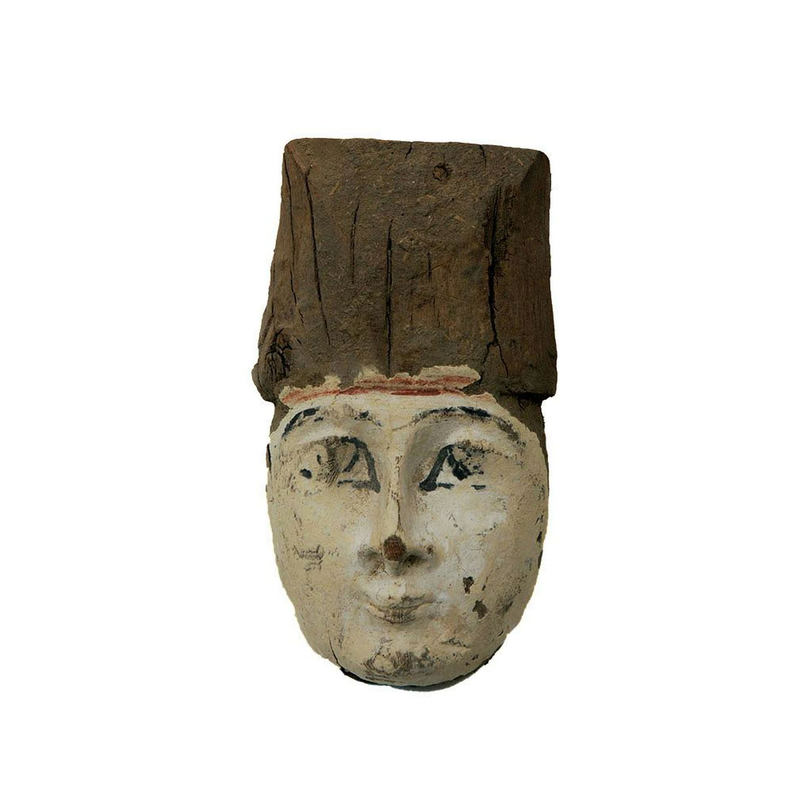 Ancient Egyptian Mummy Wood Mask c.664-332 BC. (1 of 2)