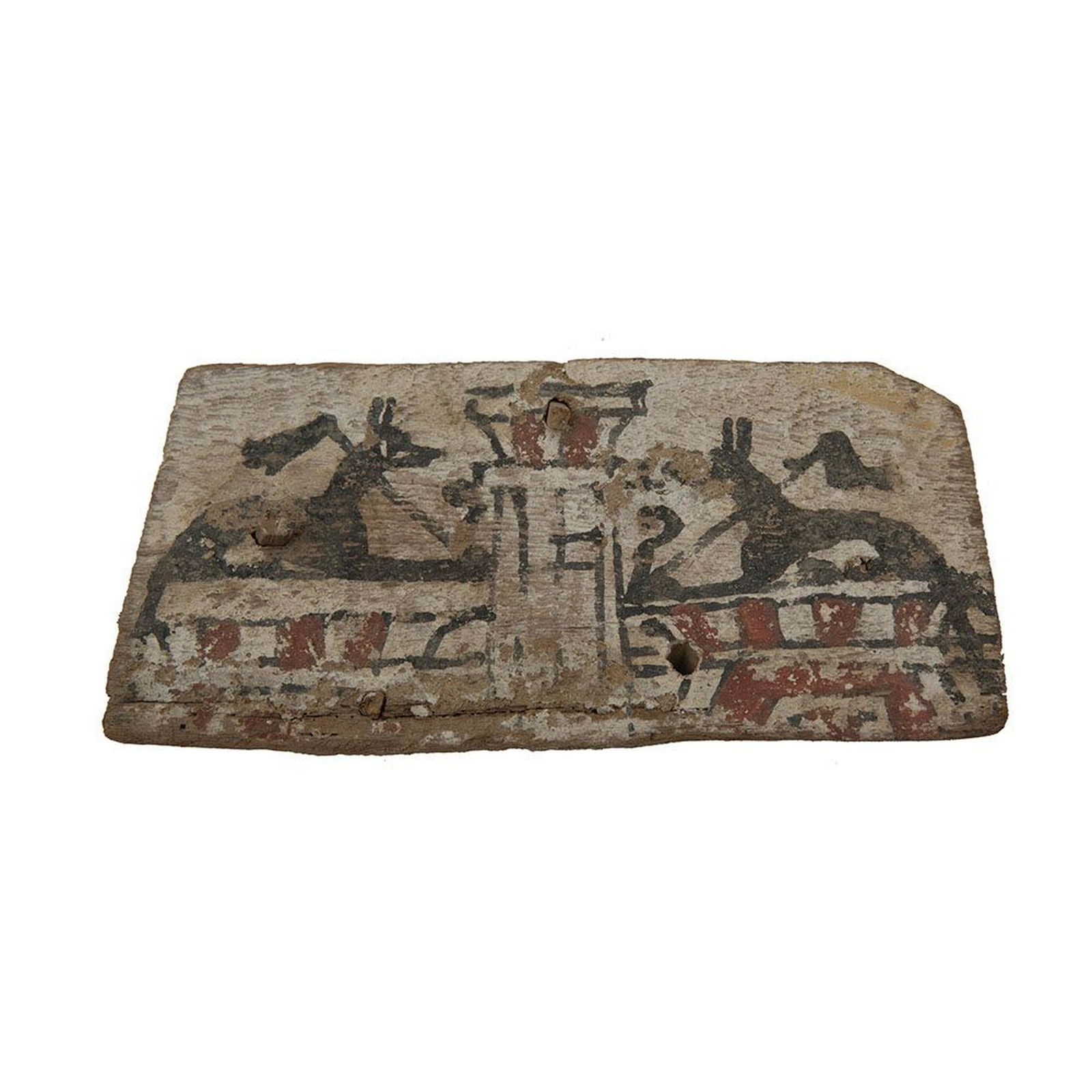 Ancient Egyptian Sarcophagus wood Panel c.664-332 BC. (1 of 2)