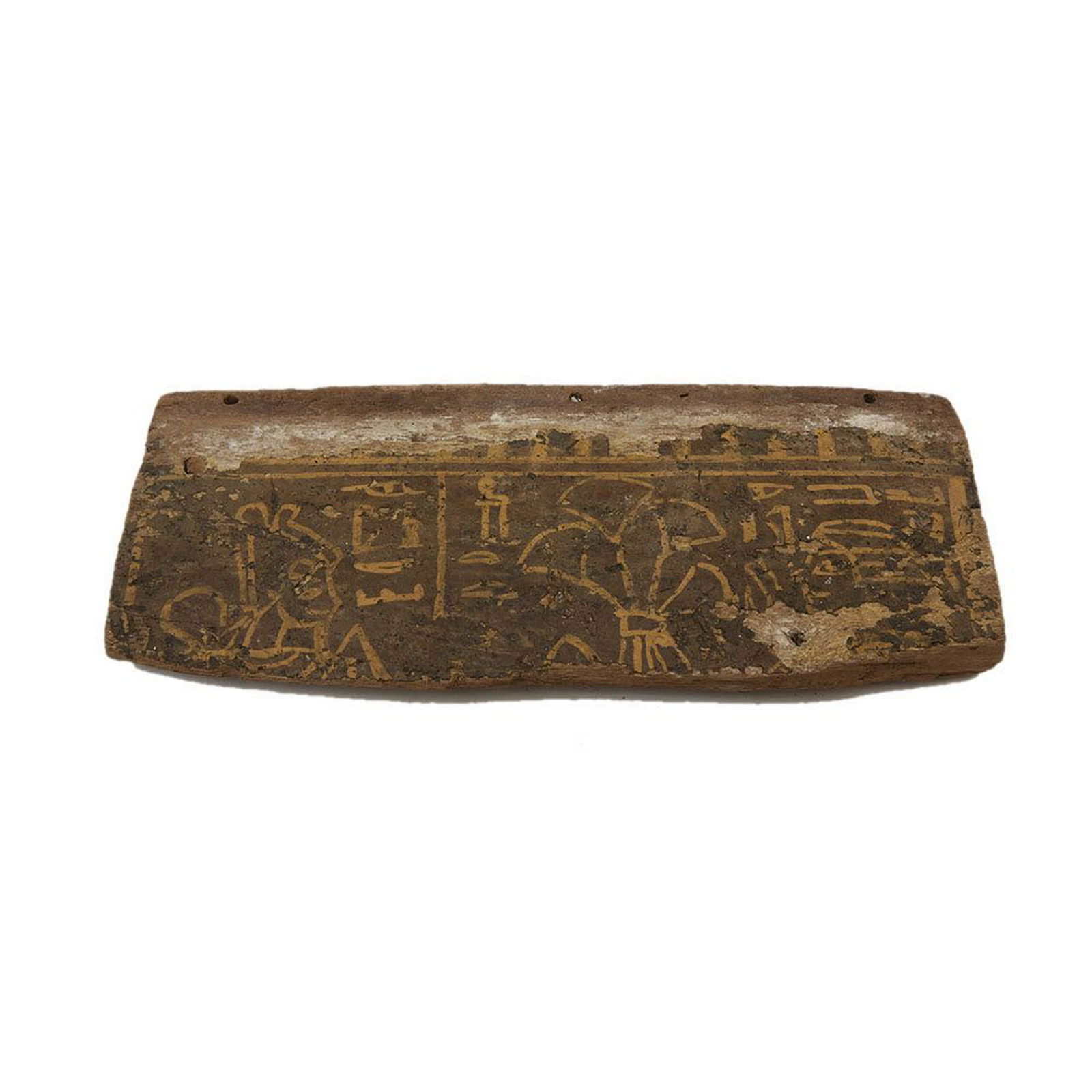 Ancient Egyptian Sarcophagus wood Panel c.664-332 BC. (1 of 2)