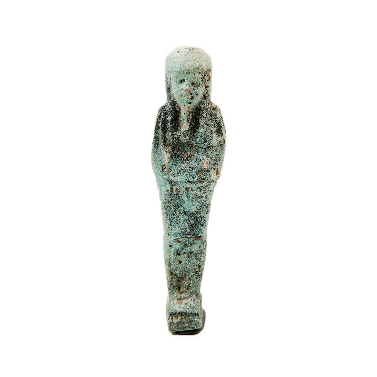Ancient Egyptian Blue Faience Ushabti Figure c.700 BC. (1 of 2)