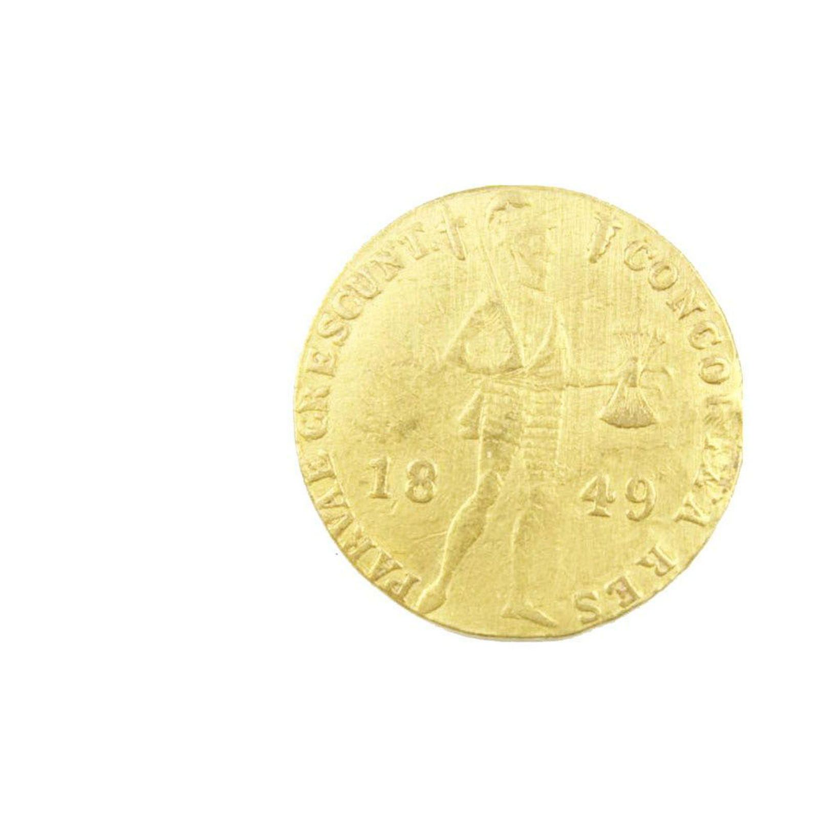 Gold coin NETHERLANDS, Kingdom. Trade coinage. AV Ducat (1 of 2)