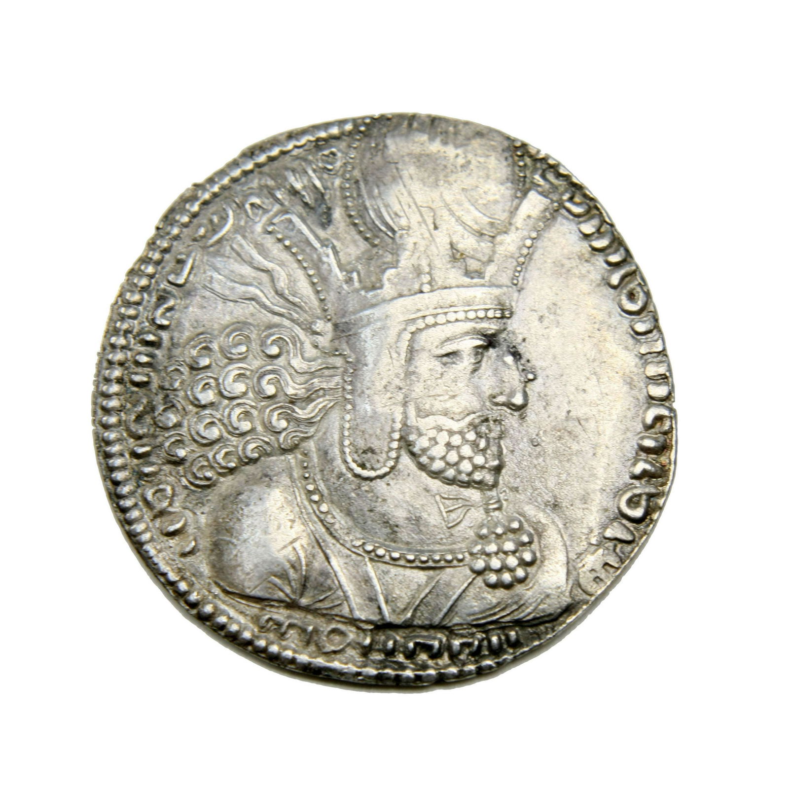 Ancient Silver Coin, Medieval SASANIAN KINGS. Shahpur (1 of 2)